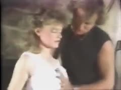 A blond with excellent bazookas who is horny and naughty swallows the schlong.